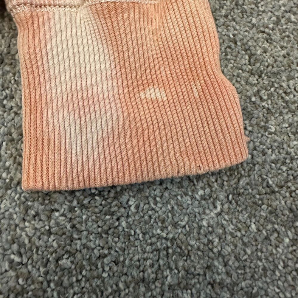 Aerie Tie Dye Graphic Sweatshirt Medium Please Just Trust Me Crewneck Peach - Picture 9 of 16